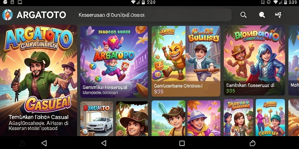Tangkapan layar ARGATOTO menampilkan gameplay yang seru dan interaktif.