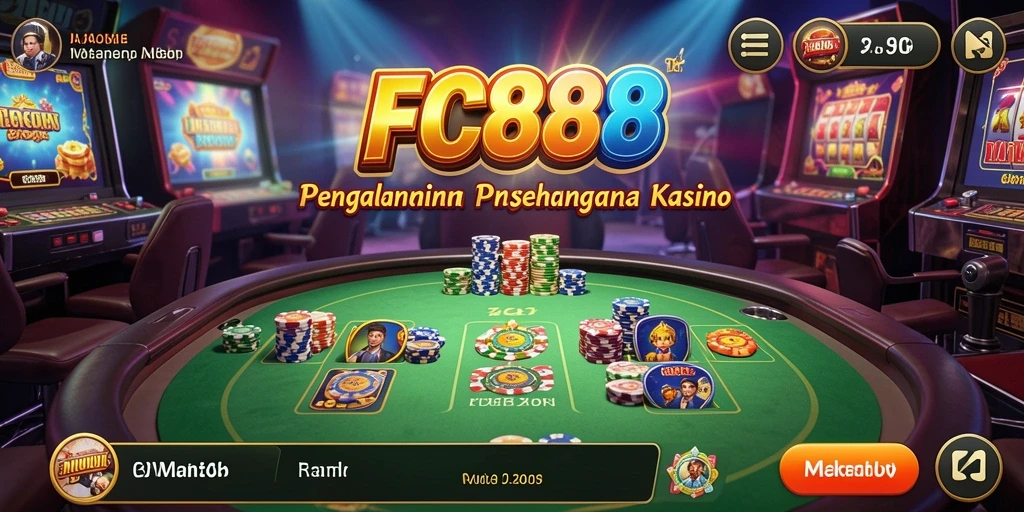 Tampilan gameplay FC888 yang memukau dan menarik dalam simulasi Kasino.