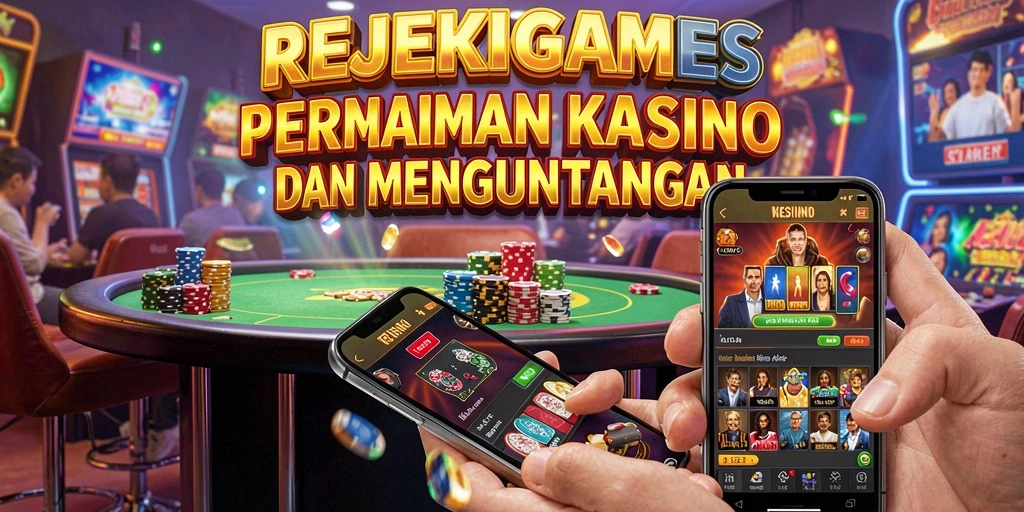 Tampilan screenshot menunjukkan gameplay menarik dalam REJEKIGAMES.