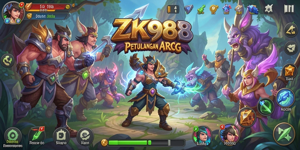 Gameplay ZK988 menampilkan pertarungan yang seru dan karakter yang menarik.
